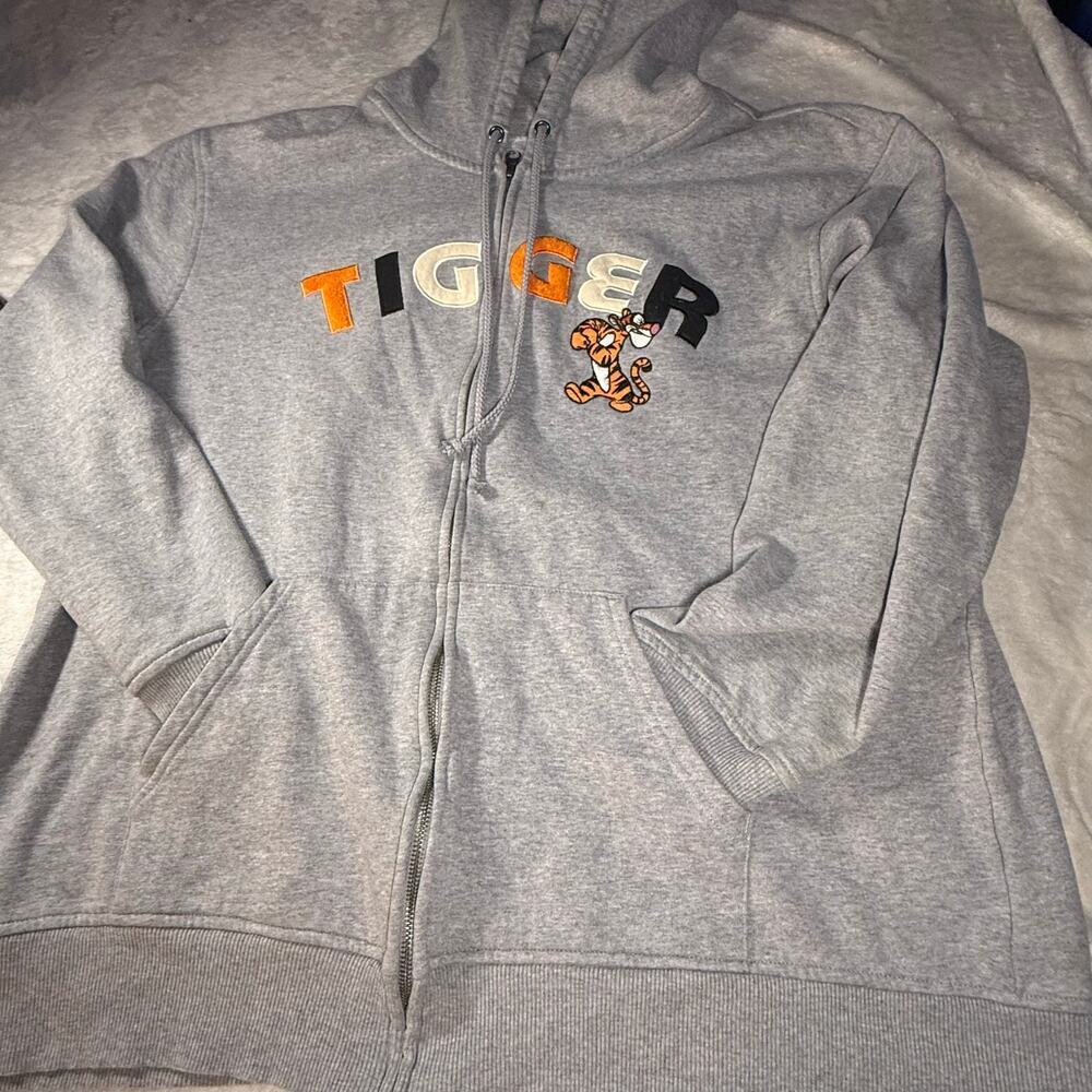 Disney Winnie the Pooh Tigger Zip up Hoodie Size XL